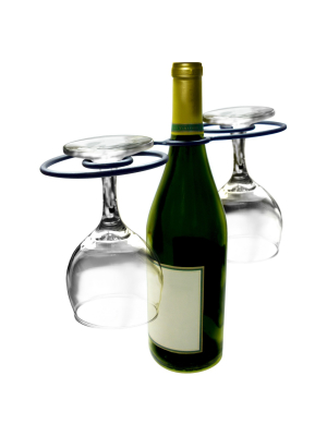 Epicureanist Swirl Wine Bottle & Glass Holder