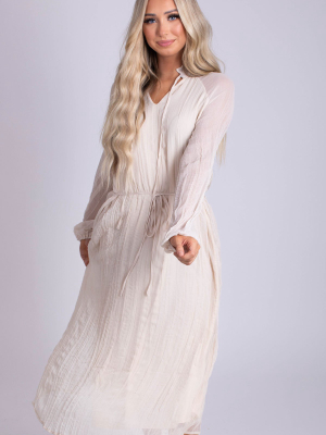 So Divine Midi Dress - Off White