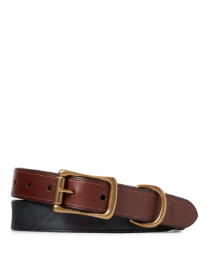 Tartan Faux-leather Belt