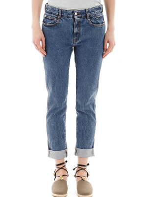 Stella Mccartney Turn-up Cuff Skinny Jeans