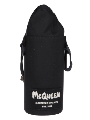 Alexander Mcqueen Logo Print Bottle Holder