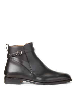 Claire Calfskin Buckled Bootie