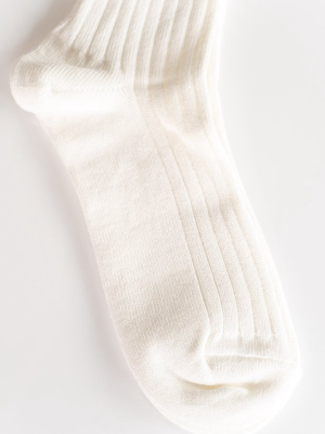Athletic Socks In White