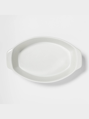 2.5qt Oval Baker White - Threshold™