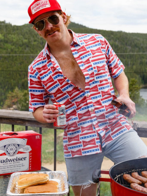 The Old Faithful Budweiser | Short Sleeve Button Down