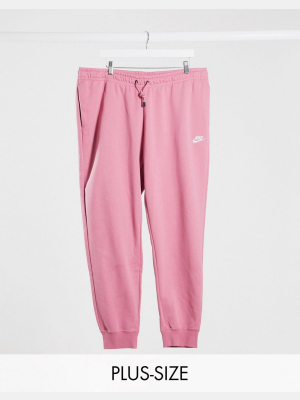 Nike Plus Essentials Joggers In Dusty Pink