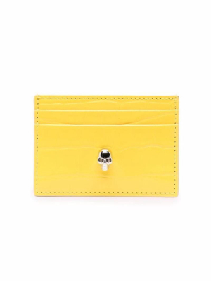 Alexander Mcqueen Skull Motif Embossed Cardholder