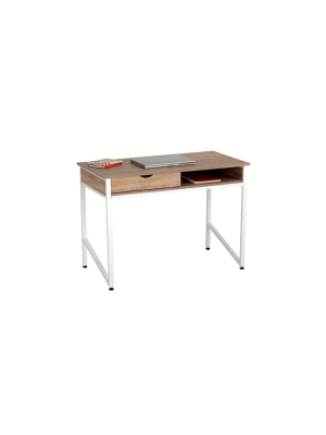 Steel Writing Desk In Brown- Safco