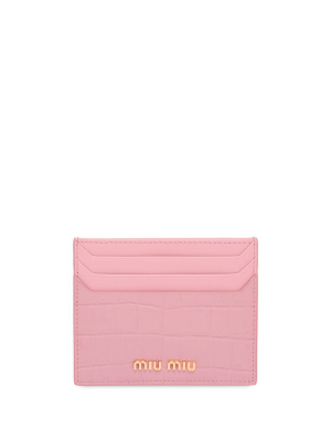 Miu Miu Logo Plaque Card Holder