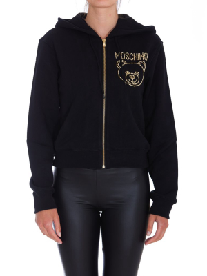 Moschino Teddy Studs Zipped Hoodie