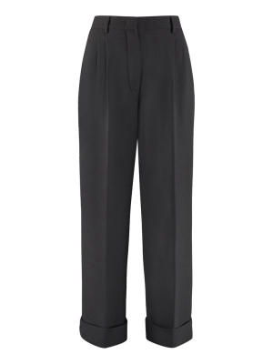 Fendi High-waisted Wide-leg Trousers