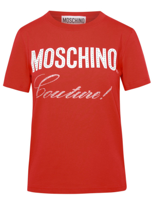 Moschino Stud Embellished Crewneck T-shirt