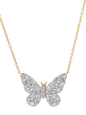 Diamond Butterfly Necklace