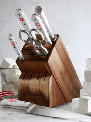 Wüsthof Classic 7-piece Knife Block Set, White