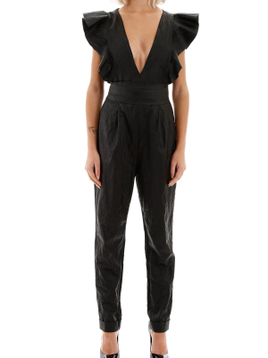 Philosophy Di Lorenzo Serafini Ruffled Detail Belted Jumpsuit