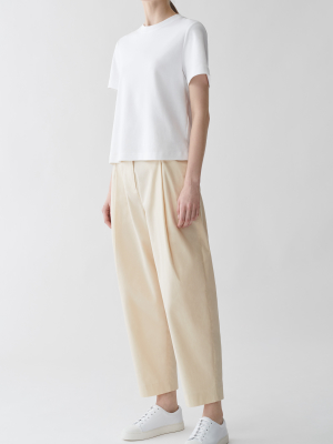 Rounded Cotton Pants