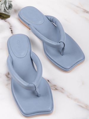 Sweetpea Blue Thong Sandals