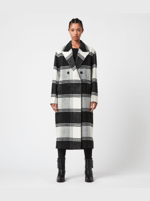 Lottie Wool Blend Check Coat Lottie Wool Blend Check Coat