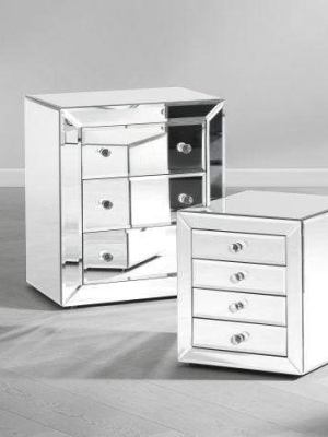 Eichholtz Brera Bedside Table - Silver