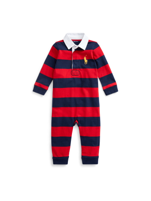 Striped Cotton Rugby Coverall