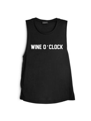 Wine O'clock [muscle Tank]