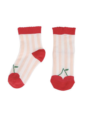 Emile Et Ida Cherry Socks