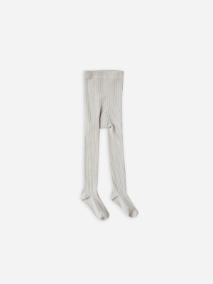 Solid Ribbed Tights Grey | Rylee + Cru