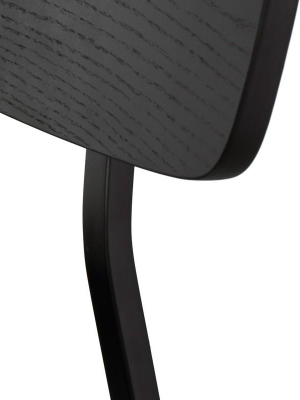 Nuevo Scholar Dining Chair - Black