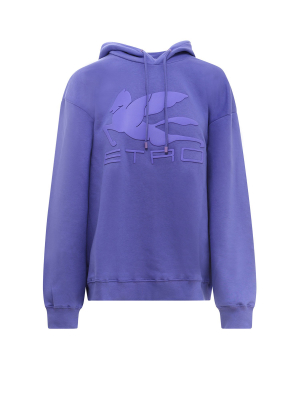 Etro Logo Drawstring Hoodie