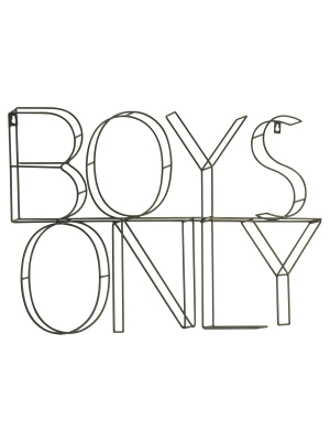 Boys Only Wire Wall Decor - Pillowfort™