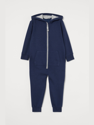 Hooded Sweatshirt Jumpsuit