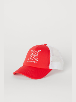 Cap With Printed Design