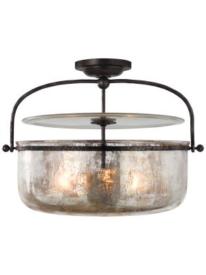 Lorford Medium Semi-flush Lantern In Various Colors