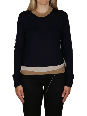 Maison Margiela Contrast-trimmed Jumper