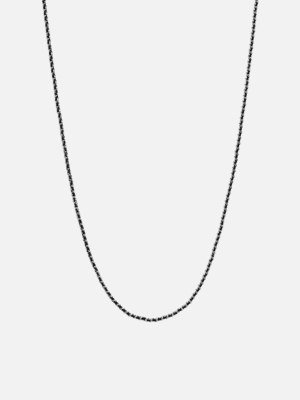 2mm Woven Chain Necklace, Sterling Silver