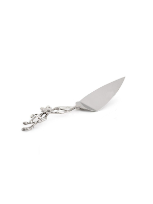 White Orchid Cake Server