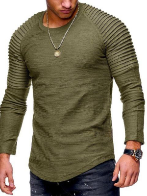 Pologize™ Pleated Long Sleeve Shirt