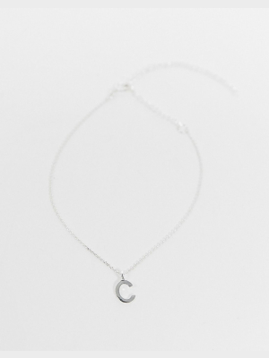 Kingsley Ryan Initial Bracelet In Sterling Silver With 'c' Initial