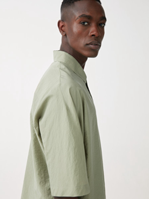 Organic Cotton Oversized Short Sleeve Shirt