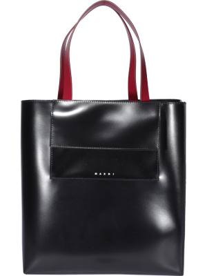 Marni Logo Print Pouch Tote Bag