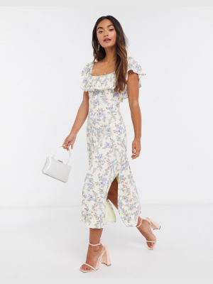 Ever New Square Neck Midi Dress