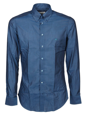 Etro Logo Embroidered Buttoned Shirt