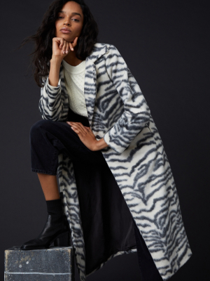 Caroline Zebra-striped Coat