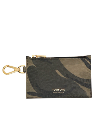 Tom Ford Logo Printed Strapped Wallet