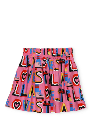 Stella Mccartney Kids Logo Print Skirt