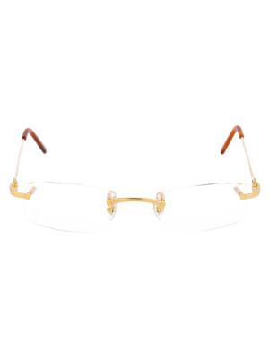 Cartier Rimless Square Frame Glasses