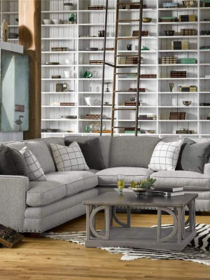 Alchemy Living Innovate Sectional - Right Arm Sofa - Gray