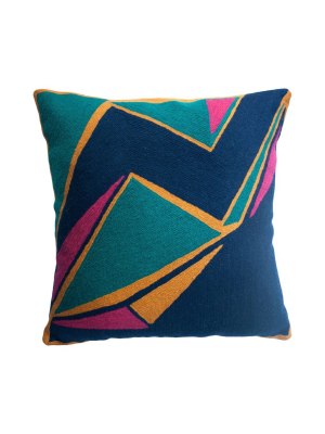 Leah Singh Detroit Pillow - Indigo