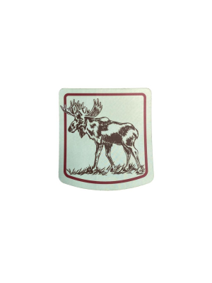 Moose Badge Sticker