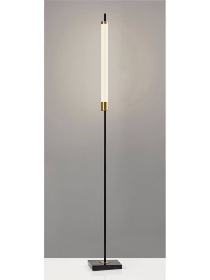 72" 3-way Piper Led Floor Lamp (includes Energy Efficient Light Bulb) Black - Adesso